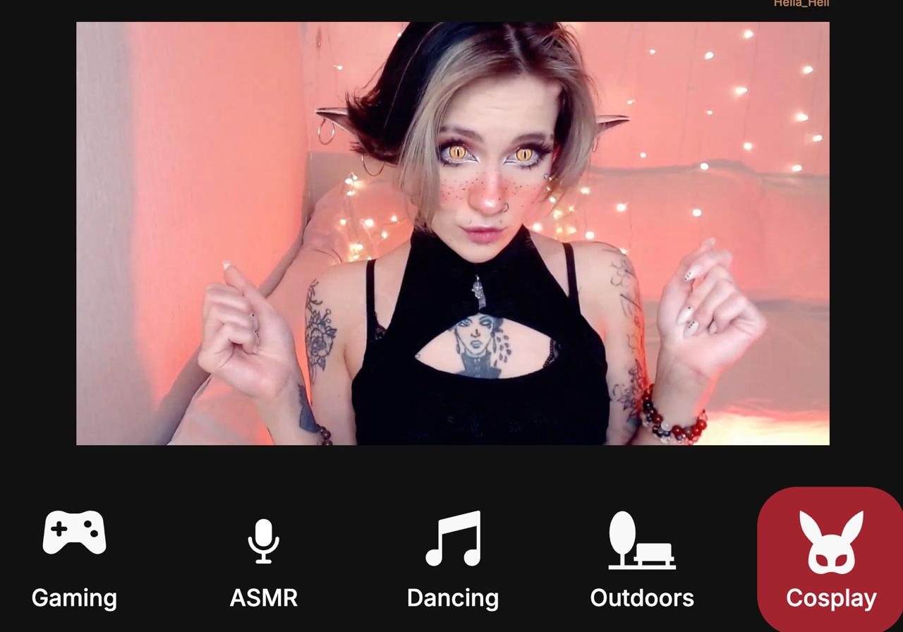 stripchat cosplay stream category
