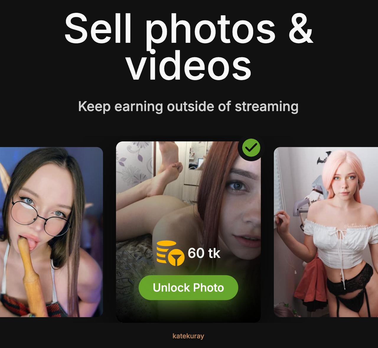 stripchat sell photos videos